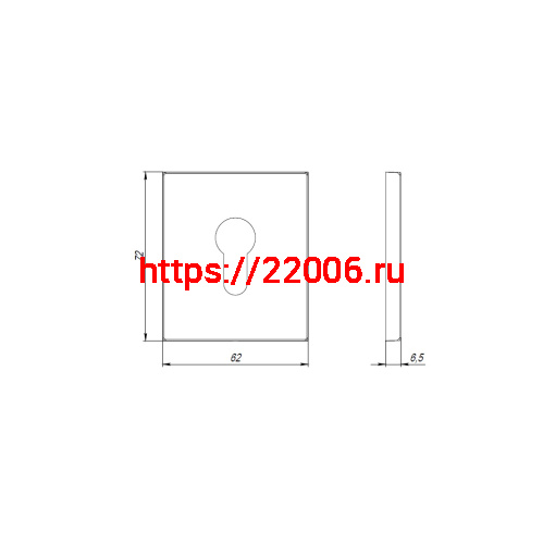 Накладка Armadillo (Армадилло) на цилиндр ESC.C.USS/K (ET Protector/USS) SN матовый никель фото 3 Накладка Armadillo (Армадилло) на цилиндр ESC.C.USS/K (ET Protector/USS) SN матовый никель фото 3