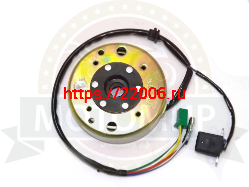 Зажигание 4х т GY6-50 (125 куб.), QT-4 в сборе с маховиком SLASH фото 2