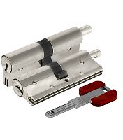 Цилиндровый механизм Cisa (Чиза) под вертушку RS3 OL3S2-29.12 (90 мм/40+10+40), НИКЕЛЬ