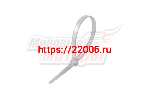 Хомут нейлоновый 2,5*100 мм белый (уп=100 шт.)