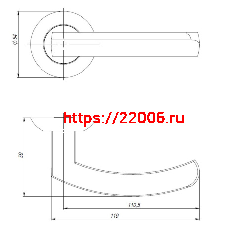 Ручка Ajax (Аякс) раздельная R.JR54.SIGMA (SIGMA JR) ABG-6 зеленая бронза 105мм фото 3 Ручка Ajax (Аякс) раздельная R.JR54.SIGMA (SIGMA JR) ABG-6 зеленая бронза 105мм фото 3