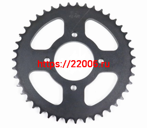 Звезда ведомая 428*43Т с болтами Питбайк Звезда ведомая 428*43Т с болтами Питбайк
