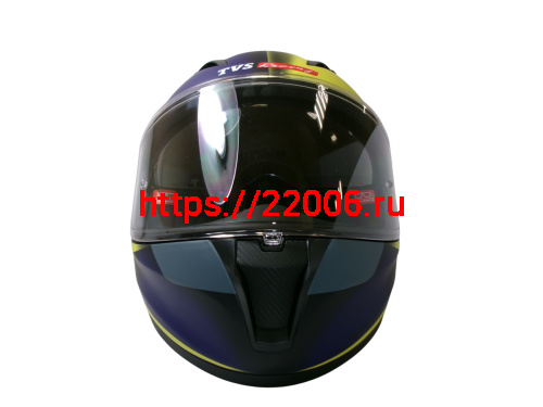 Шлем TVS RACING (Индия) STREET D/V DULL BLACK M.BLUE размер L, + пинлок в комплекте, очки фото 6 Шлем TVS RACING (Индия) STREET D/V DULL BLACK M.BLUE размер L, + пинлок в комплекте, очки фото 6