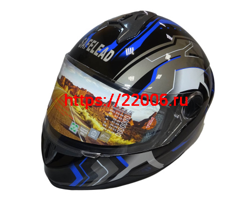 Шлем интеграл "Safelead" HF-122 черный Q162, размер XL Шлем интеграл "Safelead" HF-122 черный Q162, размер XL