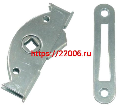 Завертка врезная ЗР3 с планкой цинк