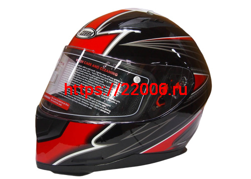 Шлем интеграл COBRA JK313, черный с красным(2), черный/синий(9), размеры M Шлем интеграл COBRA JK313, черный с красным(2), черный/синий(9), размеры M