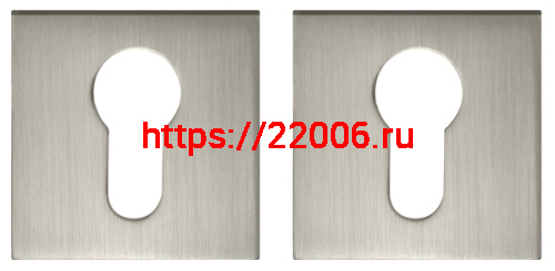 Накладка Fuaro (Фуаро) под цилиндр ET.K.DM51 (ET DM) SN/CP-3 матовый никель/хром Накладка Fuaro (Фуаро) под цилиндр ET.K.DM51 (ET DM) SN/CP-3 матовый никель/хром