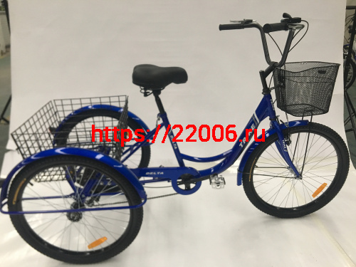 Велосипед 24" 3-х колесный грузовой DELTA TRIKE (+корзина) (см. ЗИП) фото 2 Велосипед 24" 3-х колесный грузовой DELTA TRIKE (+корзина) (см. ЗИП) фото 2