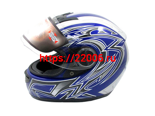 Мотошлем YM-823 синий (S)
