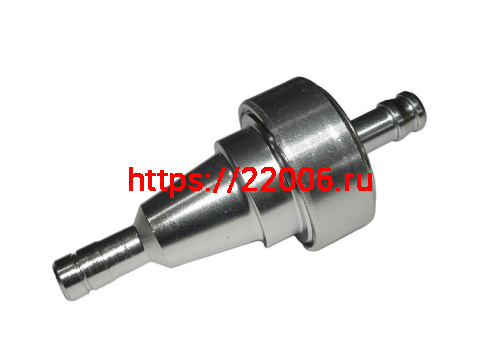 Фильтр топливный ЭКСКЛЮЗИВ в МЕТАЛЛ корпусе серебристый (HF9005) фото 2