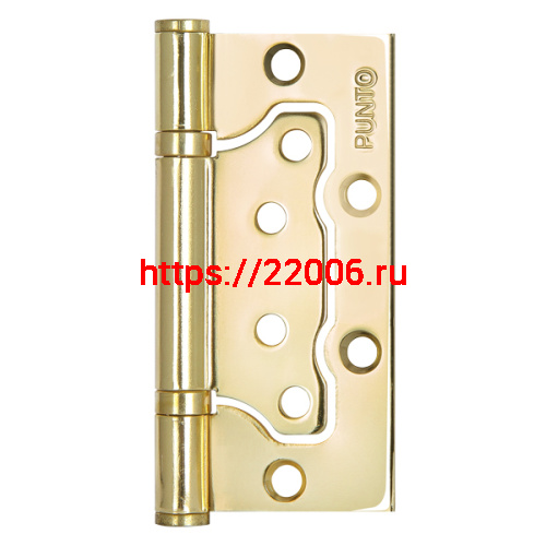 Петля Punto (Пунто) универсальная без врезки IN4200W PB (200-2B 100x2,5) латунь Петля Punto (Пунто) универсальная без врезки IN4200W PB (200-2B 100x2,5) латунь