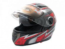 Мотошлем YM-826 черный (S)