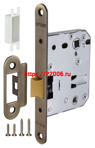 Защелка Fuaro (Фуаро) врезная PLASTP82-50 (P82-50) AB бронза