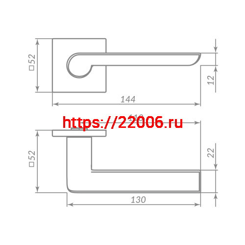 Ручка Punto (Пунто) раздельная K.ARC.Q52.STEP BL-24 черный фото 3