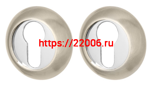Накладка Armadillo (Армадилло) под цилиндр ET.R.LD54 (ET-1) SN/CP-3 матовый никель/хром