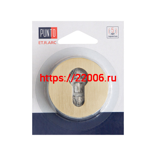 Накладка Punto (Пунто) под цилиндр ET.R.ARC.R52 (ET ARC) SSG-39 сатин.золото фото 2 Накладка Punto (Пунто) под цилиндр ET.R.ARC.R52 (ET ARC) SSG-39 сатин.золото фото 2