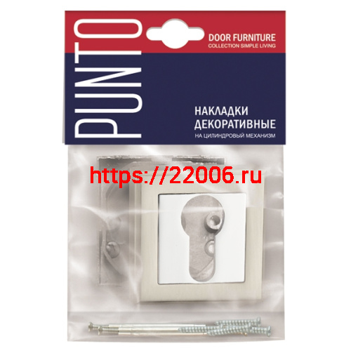 Накладка Punto (Пунто) под цилиндр ET.K.QL52 (ET QL) GR/CP-23 графит/хром фото 2