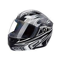 Мотошлем YM-920 черный (M) аэрография