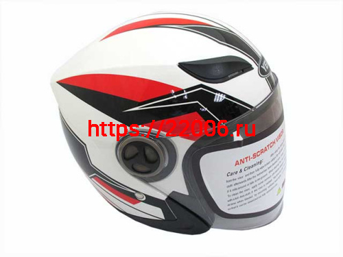 Мотошлем YM-619 Graphics красно-белый (L) Мотошлем YM-619 Graphics красно-белый (L)