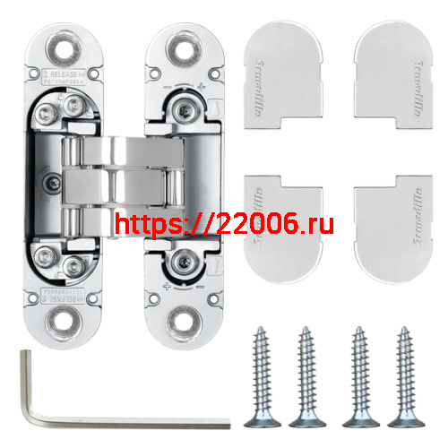 Петля Armadillo (Армадилло) скрытой установки U3D4000 CP (9540UN3D) хром фото 3