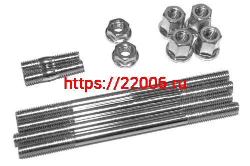 Шпильки цилиндра и глушителя (комплект 6 штук с гайками) Suzuki TW Шпильки цилиндра и глушителя (комплект 6 штук с гайками) Suzuki TW