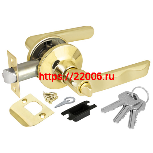 Ручка Punto (Пунто) защелка 6024 PB-E (кл./фик.) золото Ручка Punto (Пунто) защелка 6024 PB-E (кл./фик.) золото