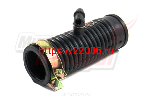 Патрубок фильтра забора воздуха(воздухозаборник,малый гофрированный,рез.) двиг.4х такт.50-80см3 фото 2
