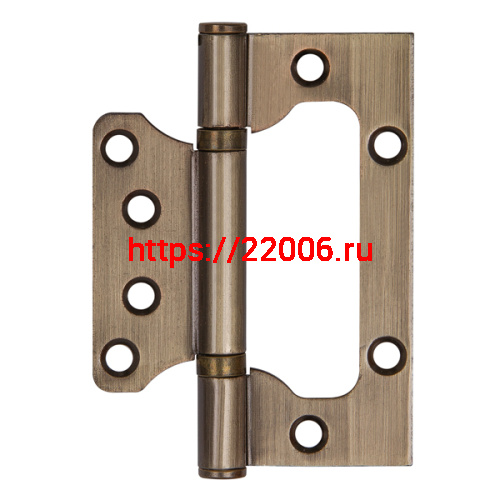 Петля Ajax (Аякс) универсальная без врезки IN4000W AB (100/P-2B 100x2,3) бронза Петля Ajax (Аякс) универсальная без врезки IN4000W AB (100/P-2B 100x2,3) бронза