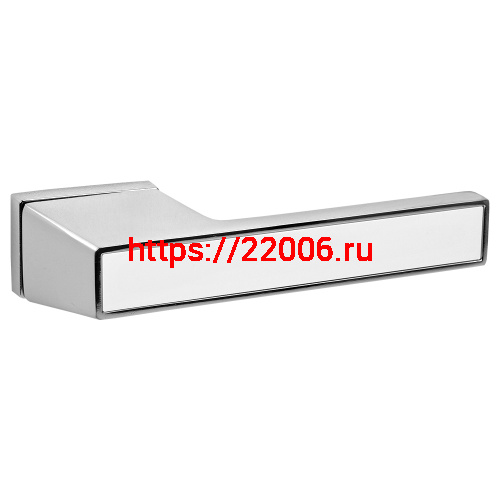 Ручка Fuaro (Фуаро) раздельная LM/Z K.QS52.TITAN CP/WH-19 хром/белый