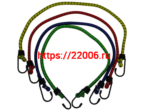 Резинка для багажа (комплект 4 шт. длина 60 см., диам 8мм) СС010801 (импорт) Резинка для багажа (комплект 4 шт. длина 60 см., диам 8мм) СС010801 (импорт)