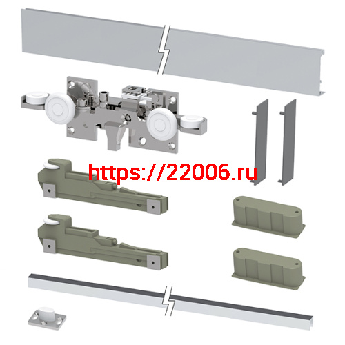 Раздвижная Armadillo (Армадилло) система HIDDEN/40 с профилем фото 2 Раздвижная Armadillo (Армадилло) система HIDDEN/40 с профилем фото 2
