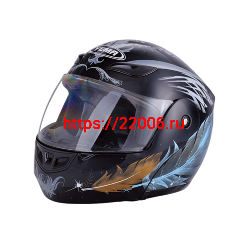 Мотошлем YM-920 перо (M) Мотошлем YM-920 перо (M)