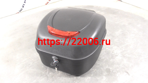 Кофр задний пластик №04 (Альфа) цвет матовый черный С КАТАФОТОМ и СПИНКОЙ (НАБОР) Кофр задний пластик №04 (Альфа) цвет матовый черный С КАТАФОТОМ и СПИНКОЙ (НАБОР)