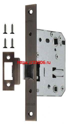 Защелка Fuaro (Фуаро) врезная METF72-50 (F72-50) AB бронза