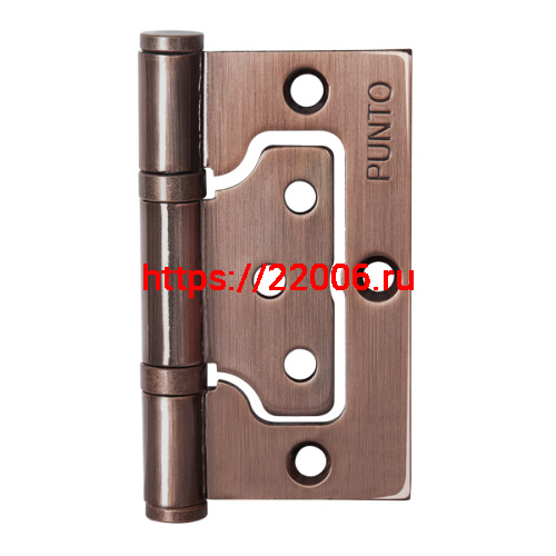 Петля Punto (Пунто) универсальная без врезки IN3200W AC (200-2B 75x2,5) медь Петля Punto (Пунто) универсальная без врезки IN3200W AC (200-2B 75x2,5) медь