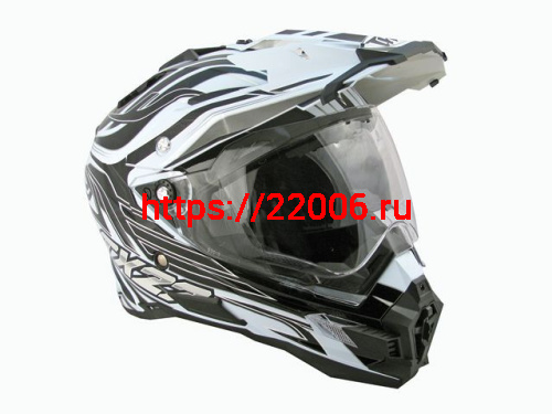 Мотошлем THH TX-27№1 white/black (M) Мотошлем THH TX-27№1 white/black (M)