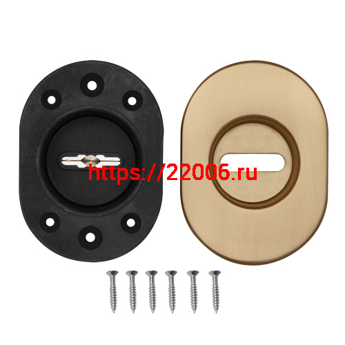 Накладка Fuaro (Фуаро) на сувальдный замок ESC.S-auto.RLR/U/R.477 SSG-39 сатин. золото (1шт.) фото 2 Накладка Fuaro (Фуаро) на сувальдный замок ESC.S-auto.RLR/U/R.477 SSG-39 сатин. золото (1шт.) фото 2