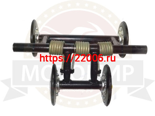 Тележка Буран симметричная универсальная в сборе (3 пружины) (узкая) фото 2 Тележка Буран симметричная универсальная в сборе (3 пружины) (узкая) фото 2