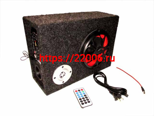 Аудиосистема для мототехники (сабвуфер, МР3, ПДУ) прямоугольная Аудиосистема для мототехники (сабвуфер, МР3, ПДУ) прямоугольная