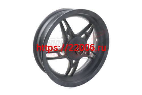 Обод 12" передний литой чёрный скутер (3,5"x12") Обод 12" передний литой чёрный скутер (3,5"x12")