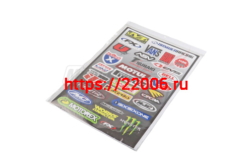 Наклейки: MECHANIX WEAR,ANSWERRACING,FX,BIG GUN,NGK,U,ASV,EVS,SUBAKI,BELL HELMETS,MOTUL,RACER X,UNI FILTER,PIRELLI,WHITE BROS,CASTROL,CYCRA,ACERBIS,HJ