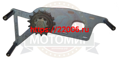 Вал промежуточный для мотоцикла СКАУТ 2 в сборе с кронштейном и звездами