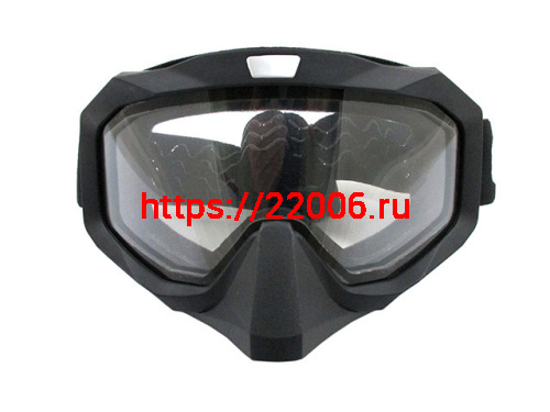 Очки VO-3000 оправа черная линза двойная прозрачная с защитой носа Очки VO-3000 оправа черная линза двойная прозрачная с защитой носа