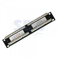RJ-45 CAT5E Патч-панель 12 гнезд Dual IDC Rexant 