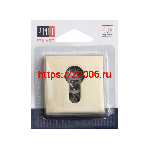 Накладка Punto (Пунто) под цилиндр ET.K.ARC.Q52 (ET ARC) SSG-39 сатин.золото фото 2