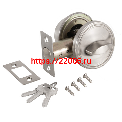 Замок Ajax (Аякс) врезной DK.002 BK SN мат.никель фото 2 Замок Ajax (Аякс) врезной DK.002 BK SN мат.никель фото 2