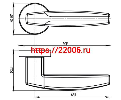 Ручка Armadillo (Армадилло) раздельная R.URB52.ARC (ARC URB2) CP/White-14 хром/белый фото 3 Ручка Armadillo (Армадилло) раздельная R.URB52.ARC (ARC URB2) CP/White-14 хром/белый фото 3