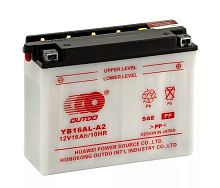 Аккумулятор OUTDO DC YB16AL-A2 (12v/16hr) сухозаряженный, с электролитом  (205*70*162) 3