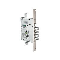 Замок Mottura (Моттура) врезной сувальдный с защёлкой 52.J535M-S MyKey (левый), ключ 60 мм, без накл.