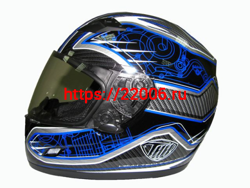 Мотошлем THH TS-39 №8 black/blue (S) Мотошлем THH TS-39 №8 black/blue (S)